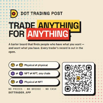 Trade anything for anything sticker